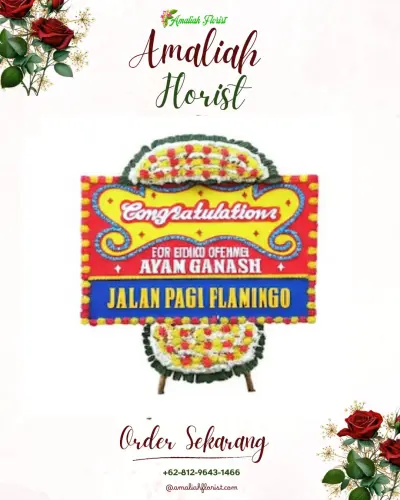 Bunga Papan Congratulation di Denok